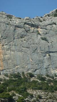 Zone supposée du départ des blocs Zone supposée du départ des blocs